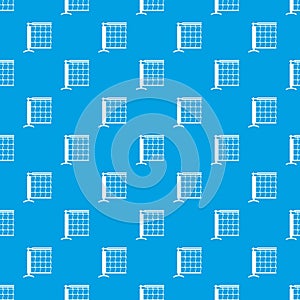 Tennis net pattern vector seamless blue