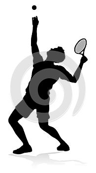 Tenis hráč muž sportovní osoba silueta 