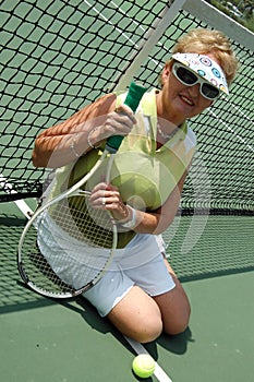 Tennis player portrait