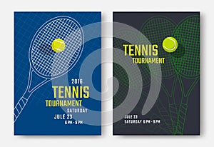 Tennis poster design