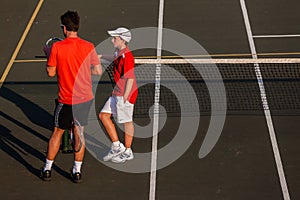 Tennis Practice Coach Pupil