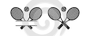 Tennis Racket Ball. Vector icon. Vector Template Design. Sport.