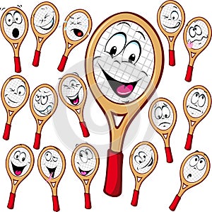 Tennis racket cartoon