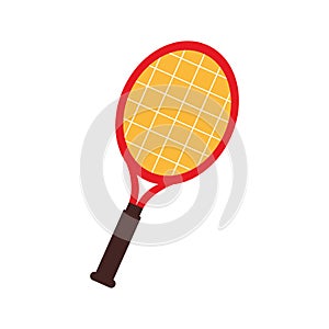 Tennis racket flat style icon vector design