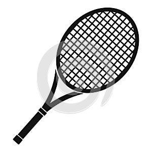 Tennis racket icon, simple style