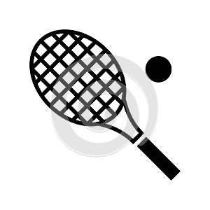 Tennis racket vector, Summer Holiday related solid icon
