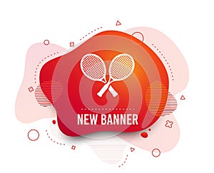 Tennis rackets sign icon. Sport symbol. Vector