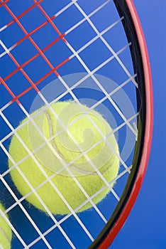 Tennis Racquet and Ball