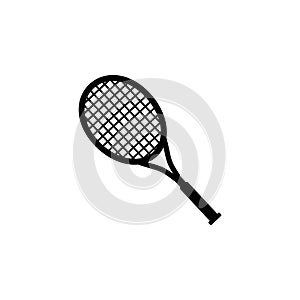 Tennis racquet icon symbol photo