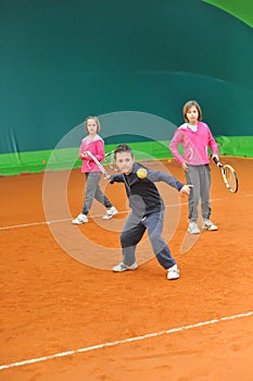 Tennis school indoor