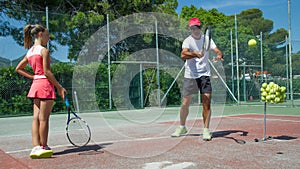 Tennis school outdoor