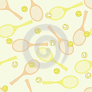 Tennis seamless pattern.