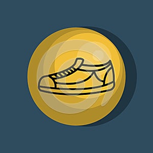 tennis shoes isolated icon