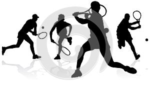 Tennis Silhouettes