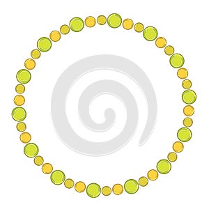 tennis sport art drawn round frame