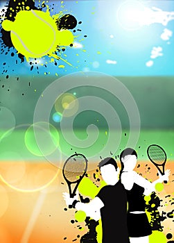 Tennis sport background