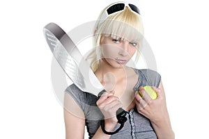 tennis sport blonde young beautiful girl