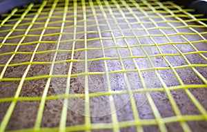 Tennis Strings Close-Up