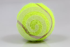 Tennisball on white background photo