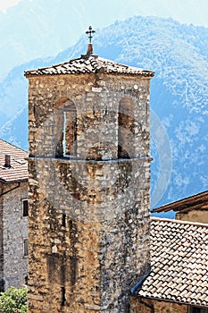 Tenno Medieval village overlooking Lake Garda and a beautiful lake