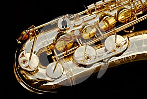 Tenor Saxophone close-up photo