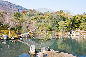 Tenryu-ji Temple in Kyoto, Japan. It is part of UNESCO World Heritage Site