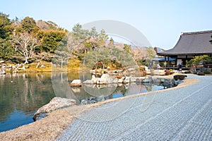 Tenryu-ji Temple in Kyoto, Japan. It is part of UNESCO World Heritage Site