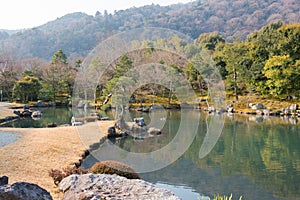 Tenryu-ji Temple in Kyoto, Japan. It is part of UNESCO World Heritage Site