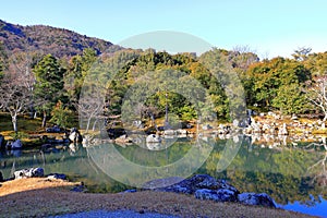 Tenryu-ji, a venerable Zen temple at Arashiyama, Susukinobabacho, Sagatenryuji, Ukyo