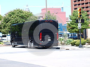 A Convention Bound Bus During Mary Kay Seminars