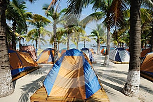 Tent at beach