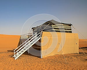 Tent in the camp of the desert