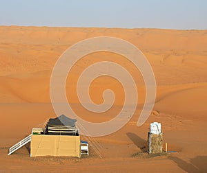 Tent in the camp of the desert