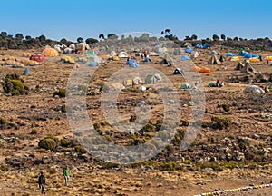 Tent camp on Mount Kilimanjaro, Camp Shira