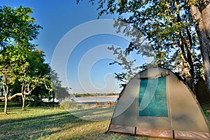 Tent camp. South Luangwa National Park. Zambia photo