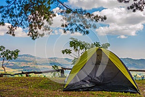 Tent camping