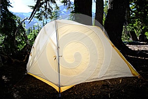 Tent Camping in Three Sisters Wilderness Area in Deschutes Willamette National Forest