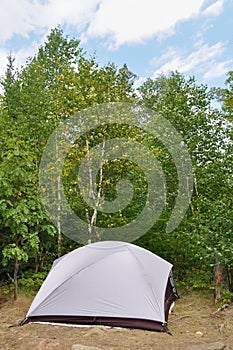 Tent at Campsite in the Wilderness