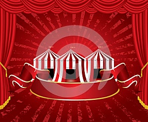 Tent circus stage