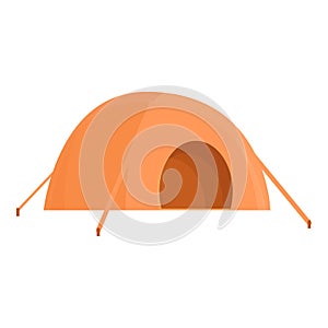 Tent for expeditions icon, cartoon style