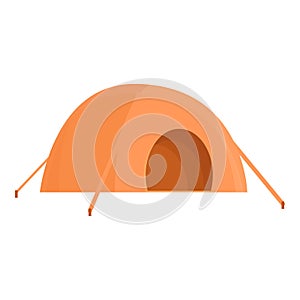 Tent for expeditions icon, cartoon style photo