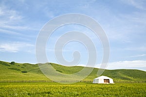 Tent in the grassland