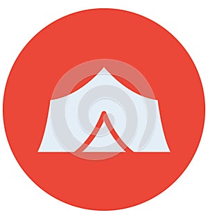 Tent Isolated Vector Icon which can easily modify or edit