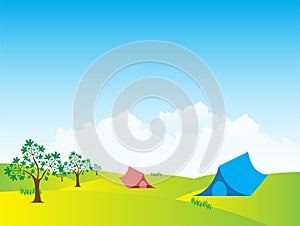 Tent meadows Landscape