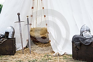 Tent of medieval knights