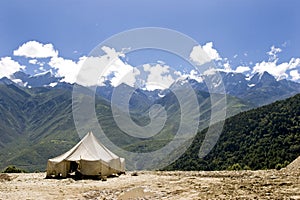 Tent in nature