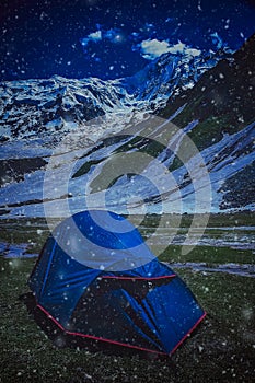 Tent at Rakaposhi base camp