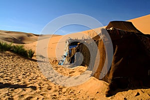 Tent in Sahara Desert