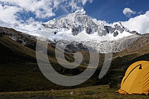 Tent on the Santa Cruz Trek on the Cordillera Blanca