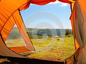 Tent in Simien National Park photo